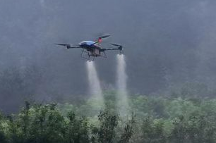 Sistema nacional de tecnología de la industria de Apple Estación de prueba integral de Qingdao Prueba de defensa de vuelo de protección de plantas de drones
