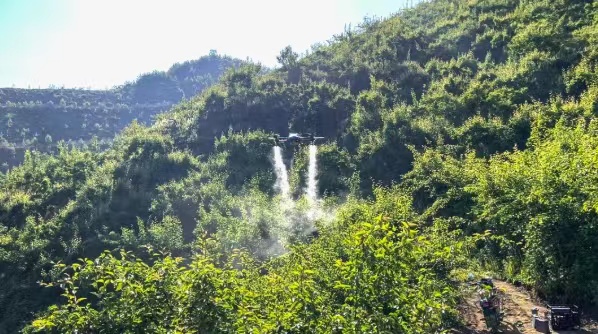 El dron agrícola de EAVISION ayuda a controlar las plagas de la pera Nanguo
