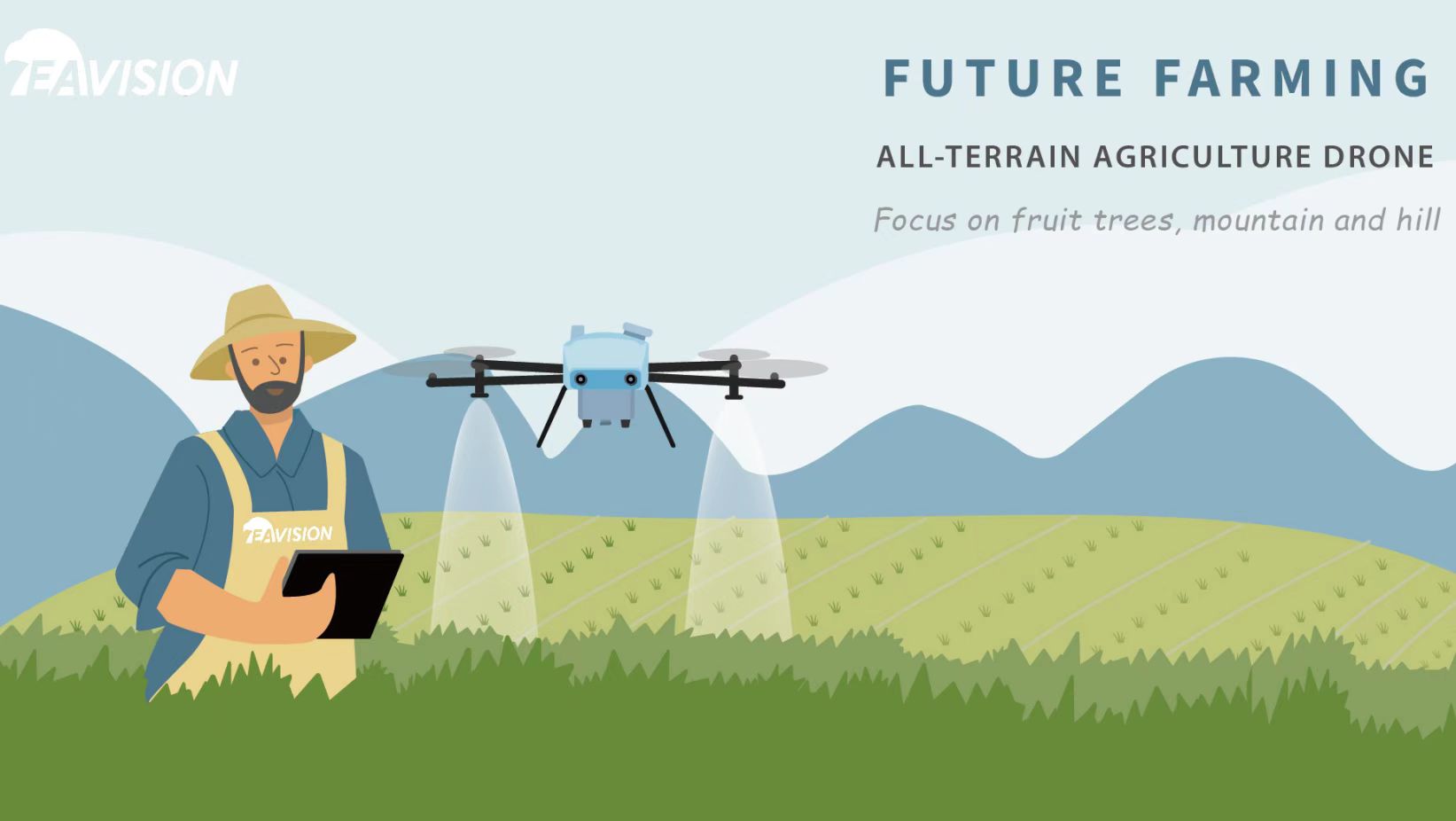 fumigación agrícola con drones para soja y maíz
