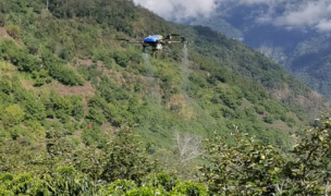 Yunnan | Los drones agrícolas de EAVISION ayudan a Baoshan Coffee Spray

