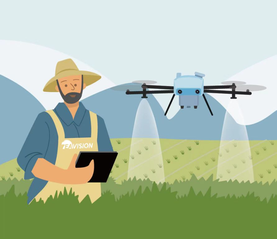 Drone de protección de plantas ayuda a controlar plagas de cultivos