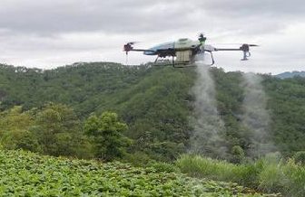 Aerosol de drones de protección de plantas agrícolas de EAVISION en campos de tabaco
