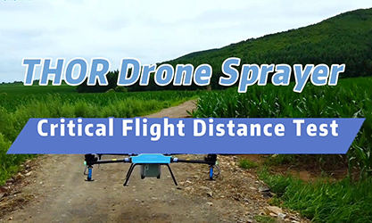 EA-20X (THOR) Agricultura Drone Prueba de distancia de vuelo crítico