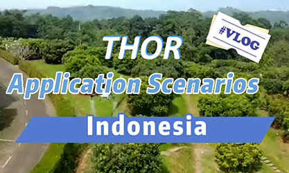 Dron agrícola EA-20X (Thor) para diferentes escenarios de aplicación en Indonesia