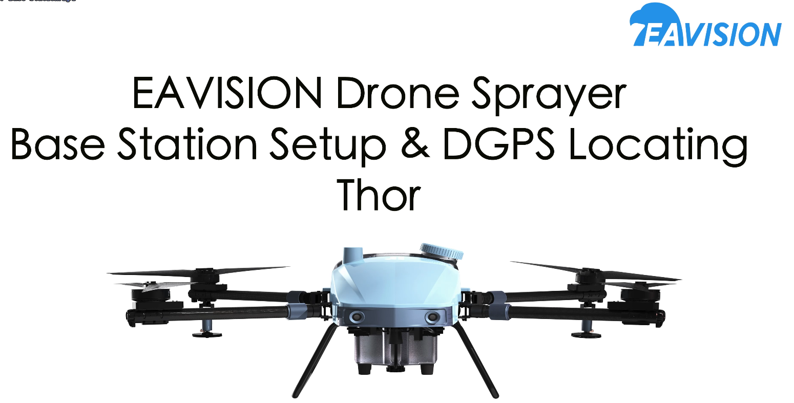 EAVISION: configuración de la estación base thor y localización de DGPS

